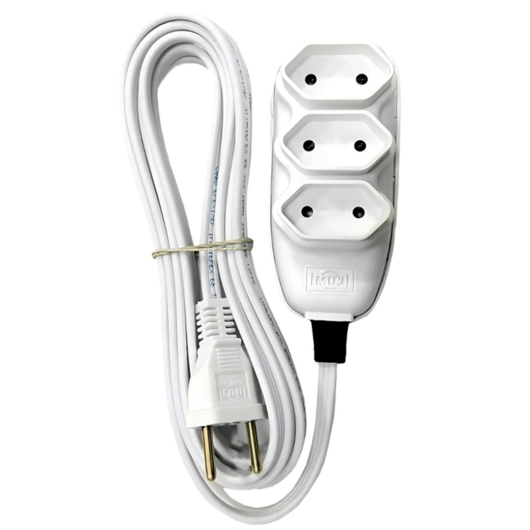 Extensão Compacta Com Cordão Paralelo 10M Ilumi