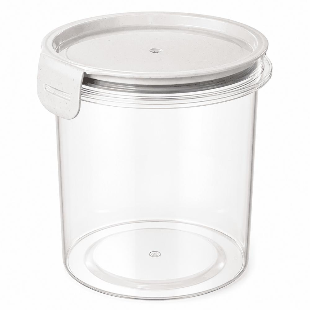 Porta Mantimentos Trava Mais Redondo Cristal 1,2LT Plasutil