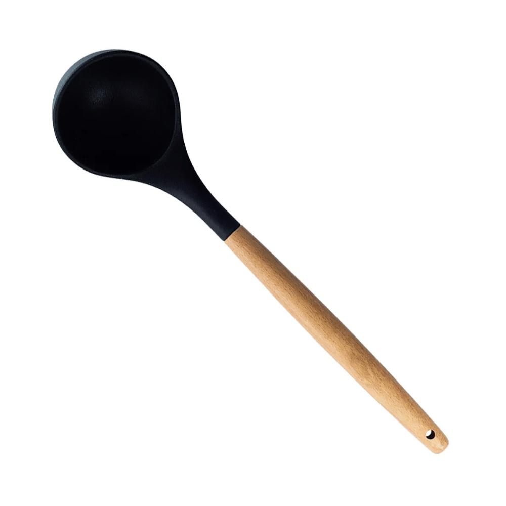 Concha De Silicone Com Cabo De Madeira Chazak