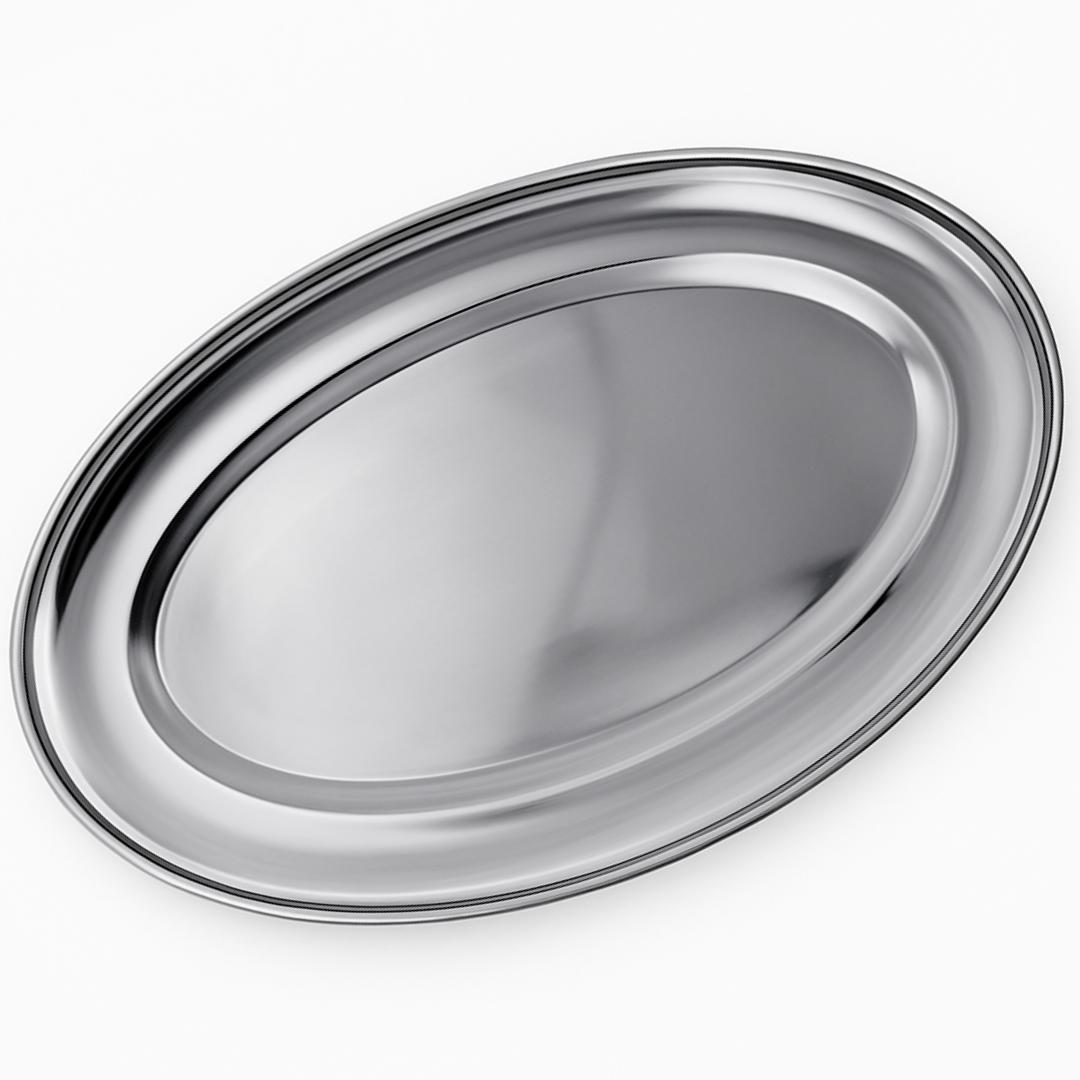 Bandeja Oval Inox 32Cm Chazak