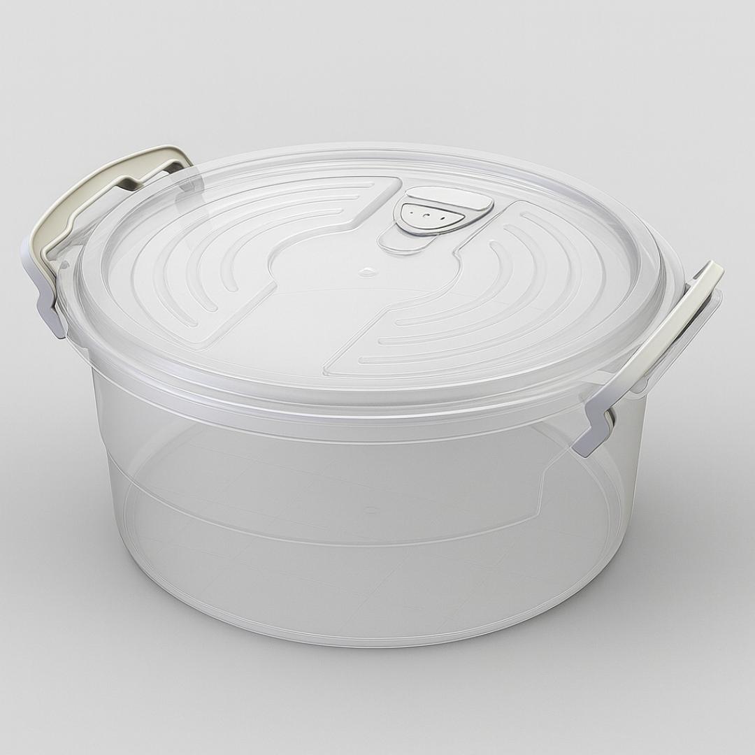 Organizador Redondo Wave Com Trava 3,5L Prime Mb