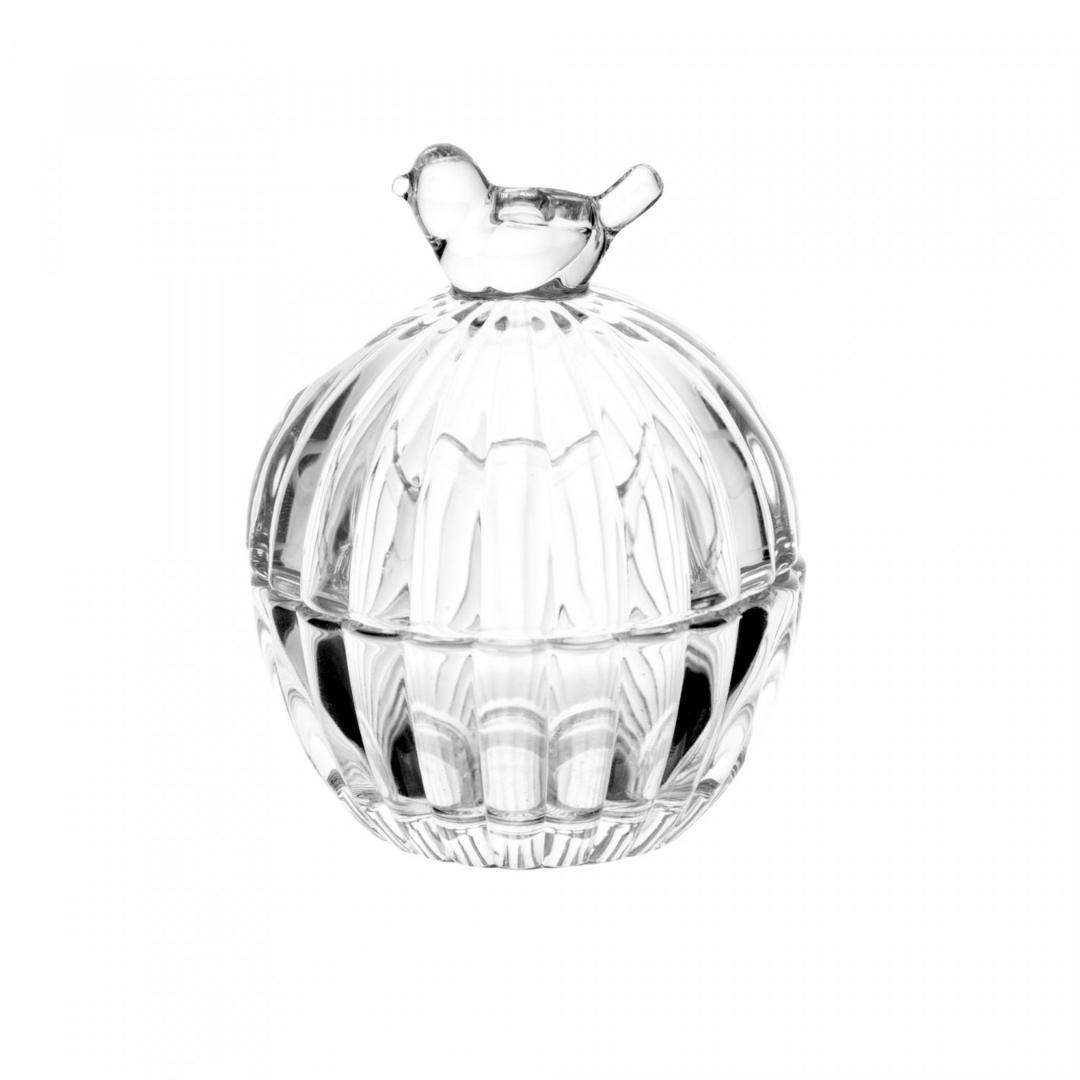 Potiche De Cristal De Chumbo Bird 9X8X8