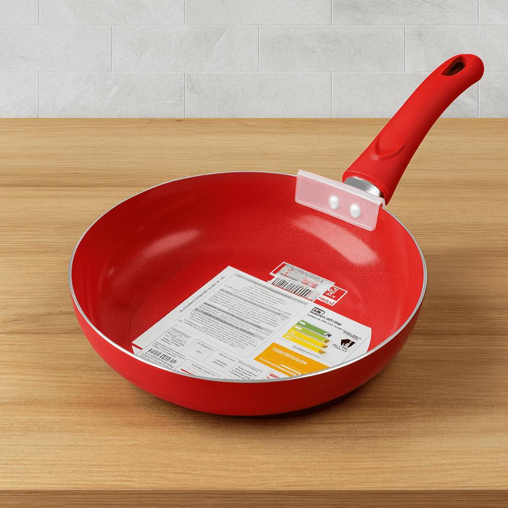 Frigideira Alumínio 22Cm Vermelha