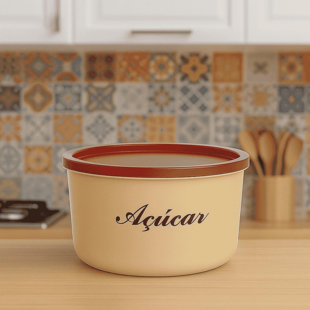 Pote Redondo 1200Ml Açúcar Pratic