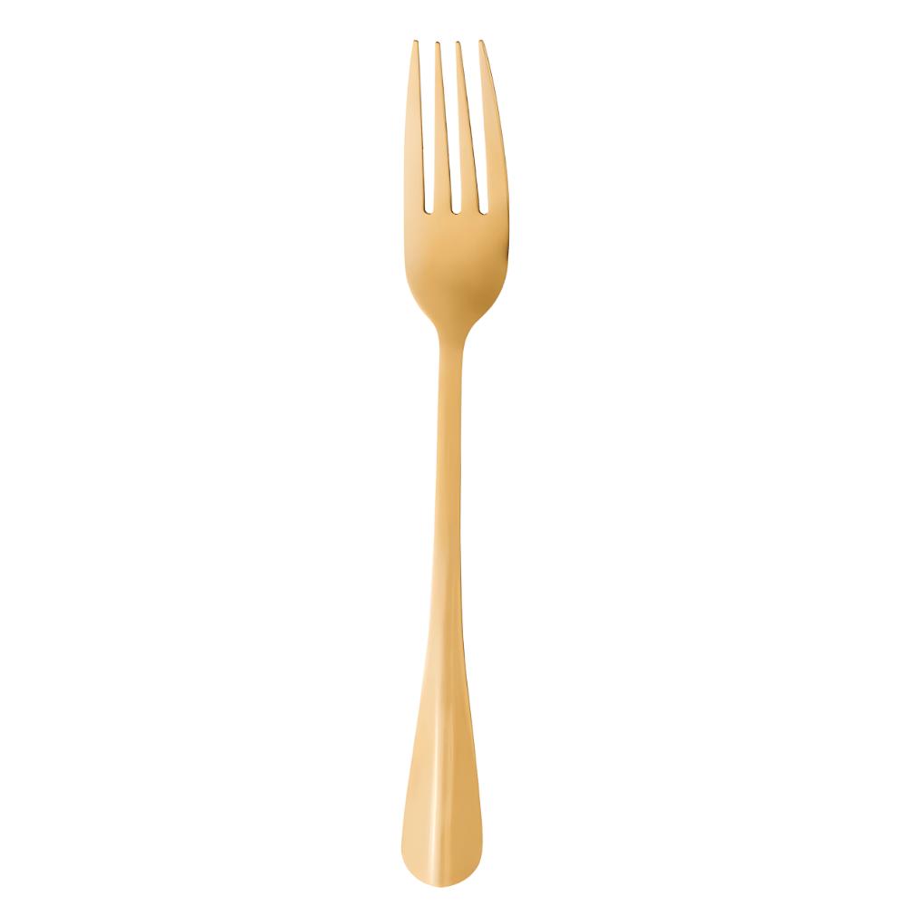 Garfo P/Mesa Inox Positano Dourado