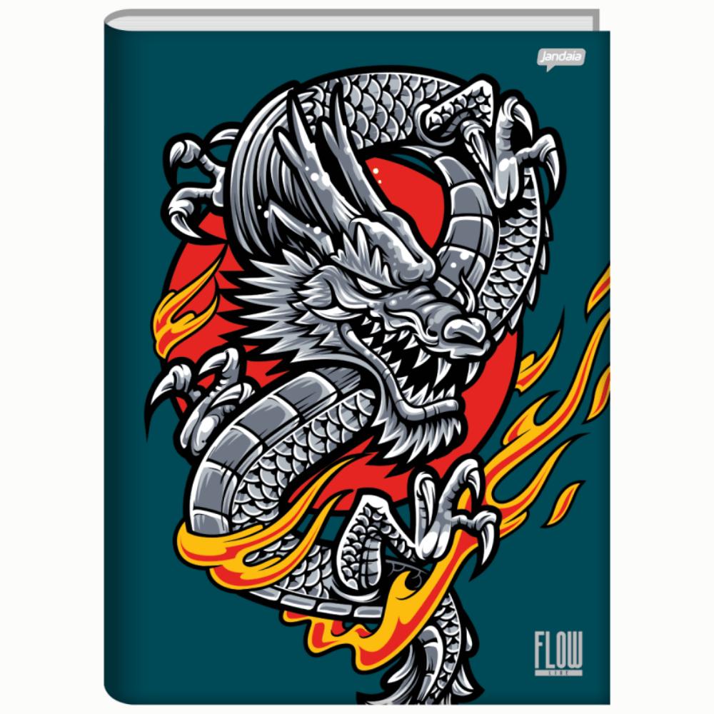 Caderno Brochura 1/4 Cd 80 Folhas Flow Jandaia