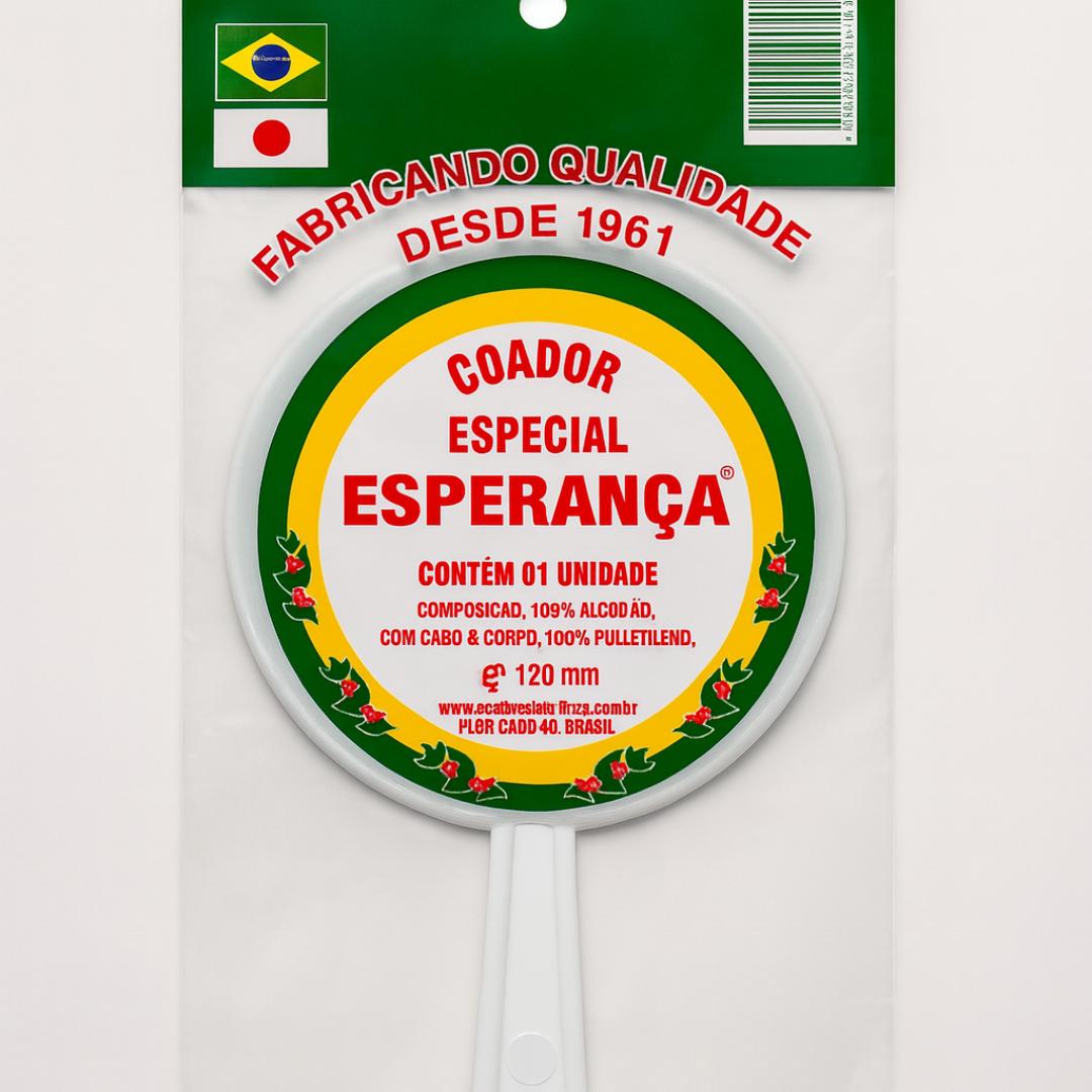Coador De Flanela Injetado Em Pp 16Cm Esperança