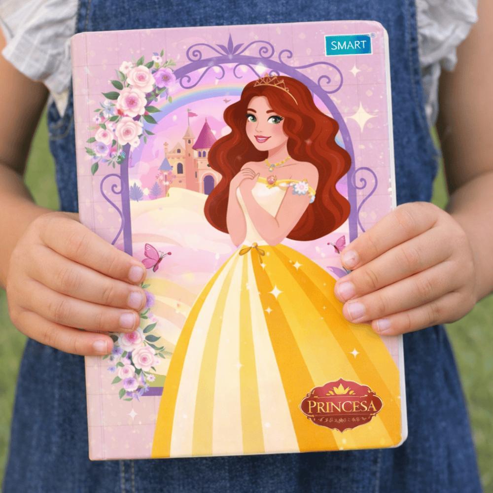 Caderno Princess Brochurão 80 Folhas Smart
