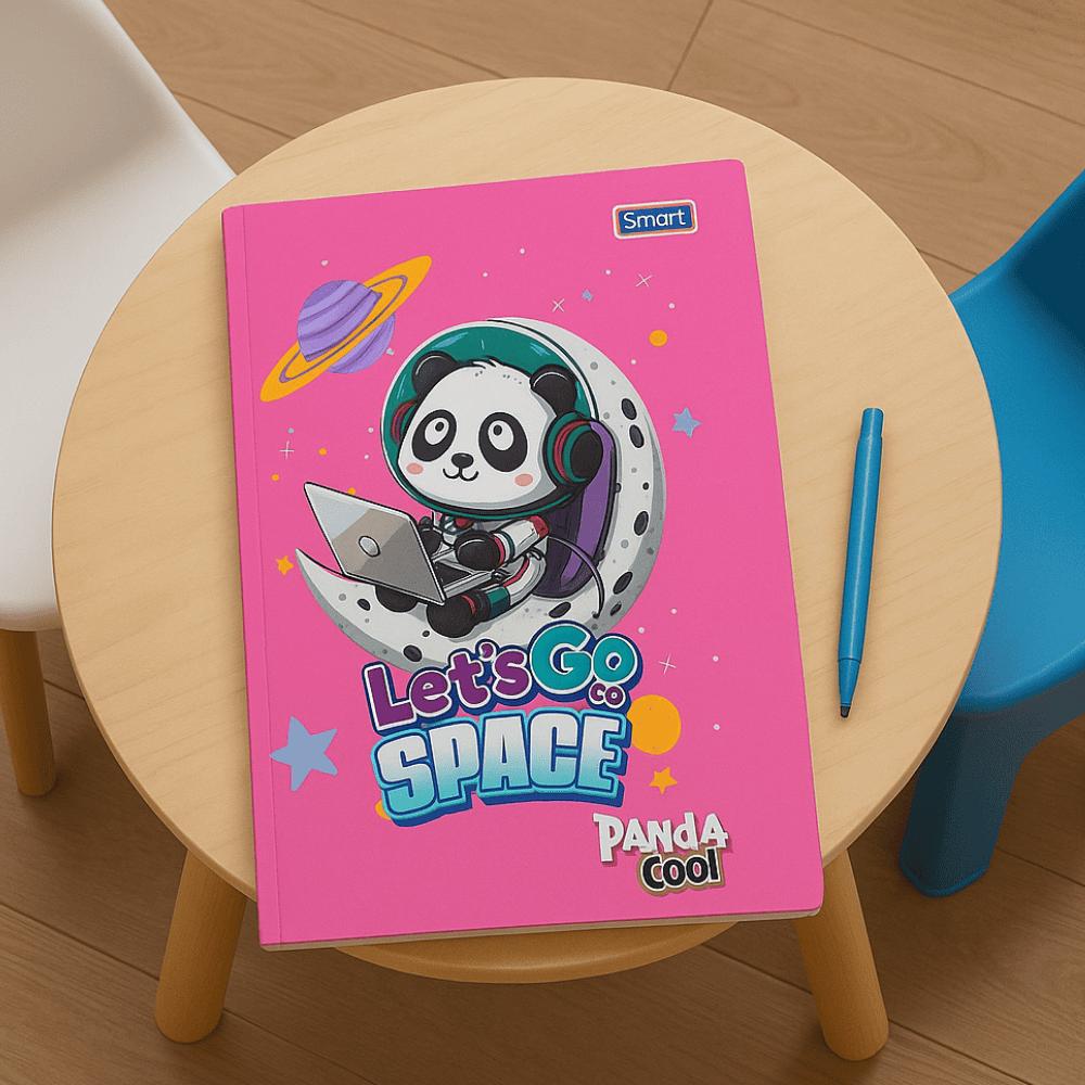 Caderno Panda Brochurão Cd 80Fls