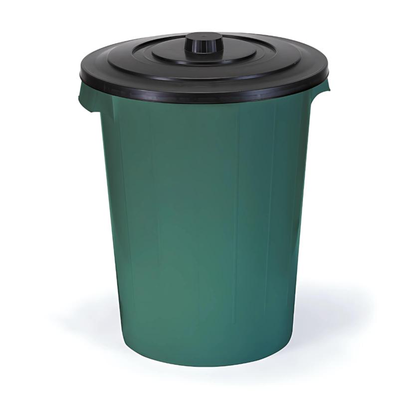 Cesto De Lixo Redondo 60 Litros Color Injeplastec