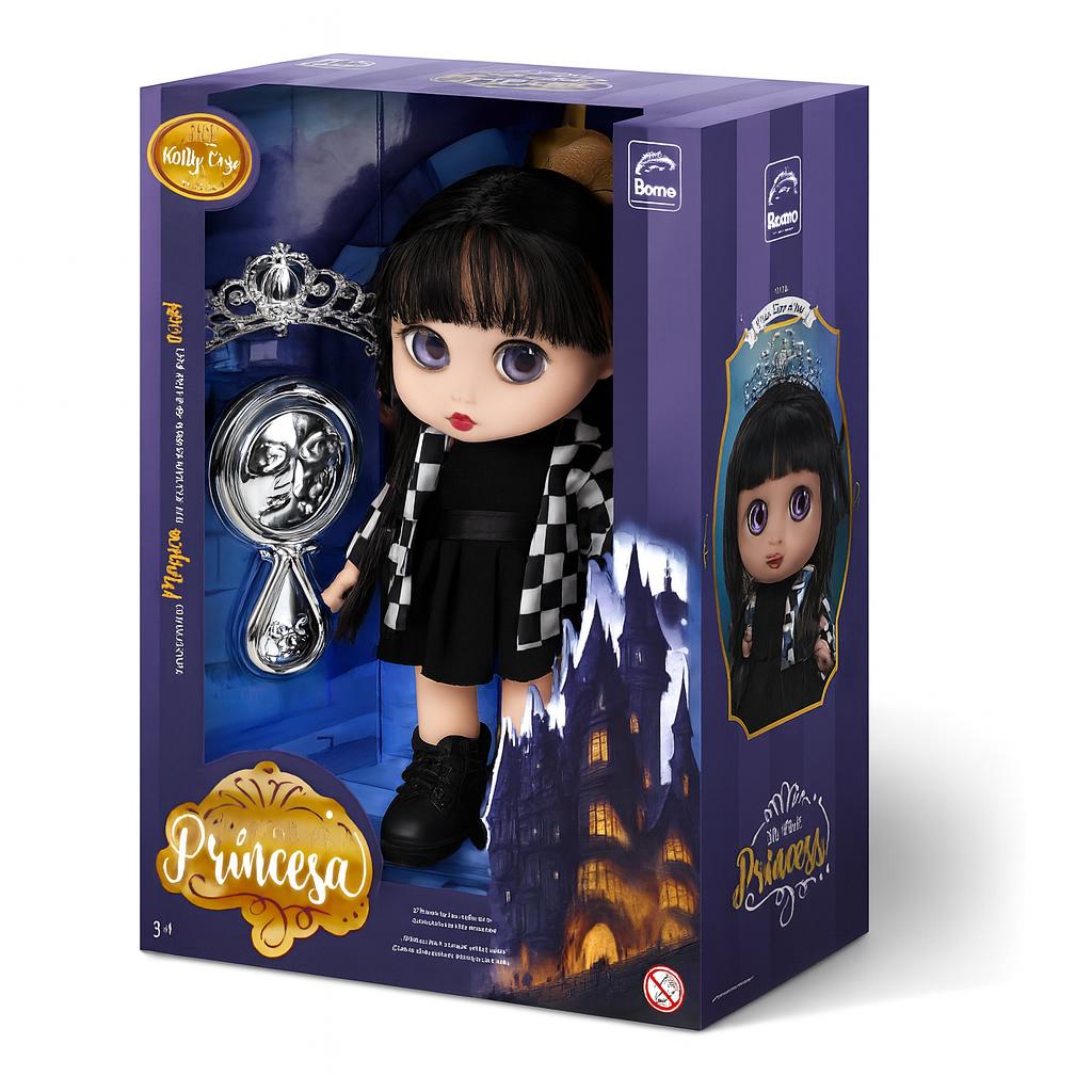 Kilty Pop Princesa Preto E Branco Roma