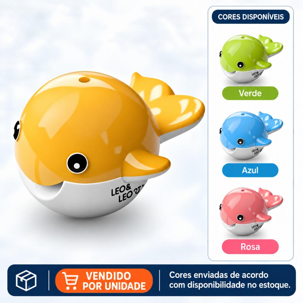 Apontador Duplo Baleia com Depósito Leo e Leo