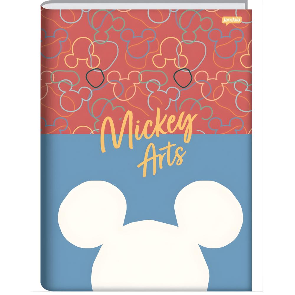 Caderno Brochura Universitário Capa Dura 80Fls Mickey Arts