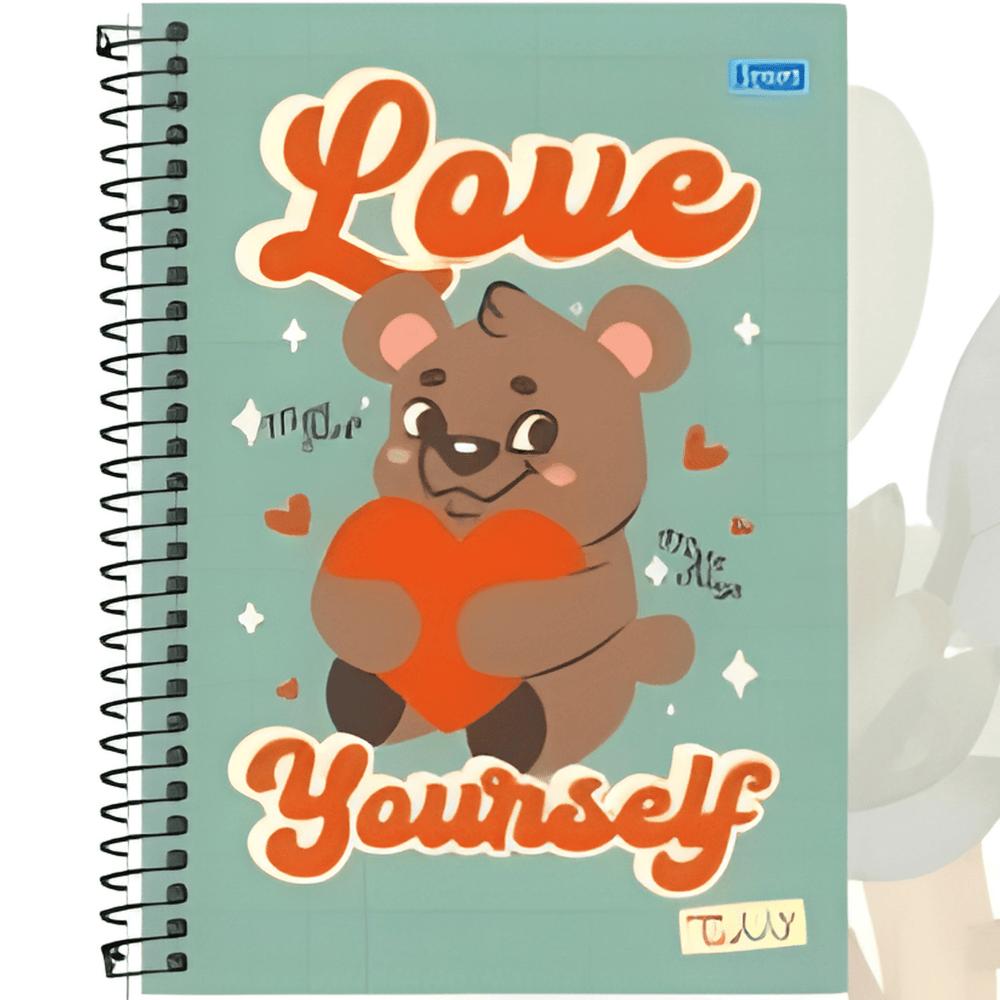Caderno Teddy Cd 1 Matéria 80 Folhas Smart