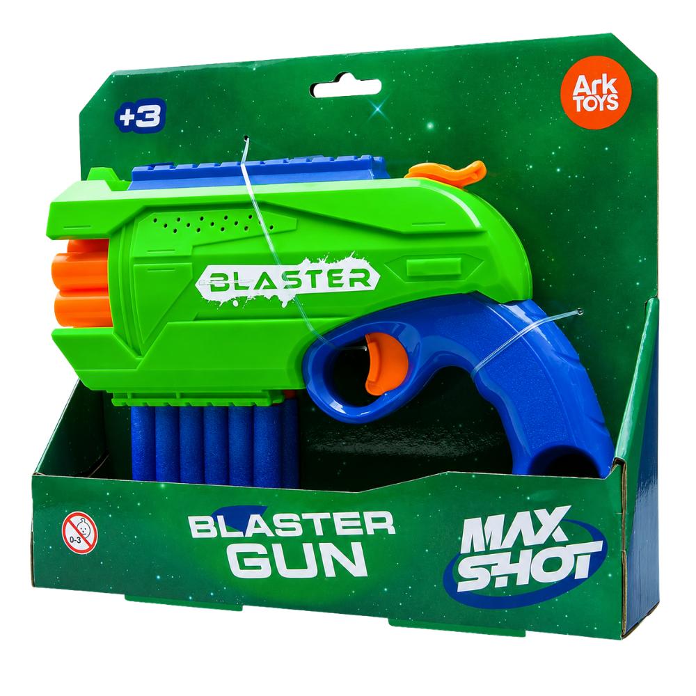 Pistola Lança Dardos 6 Tiros Ark Toys