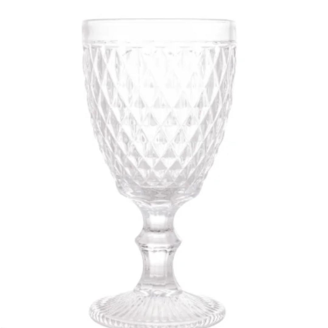 Taça De Vidro Safira Colorida 310Ml Chazak
