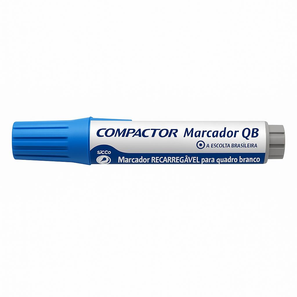 Marcador para Quadro Branco Azul Compactor