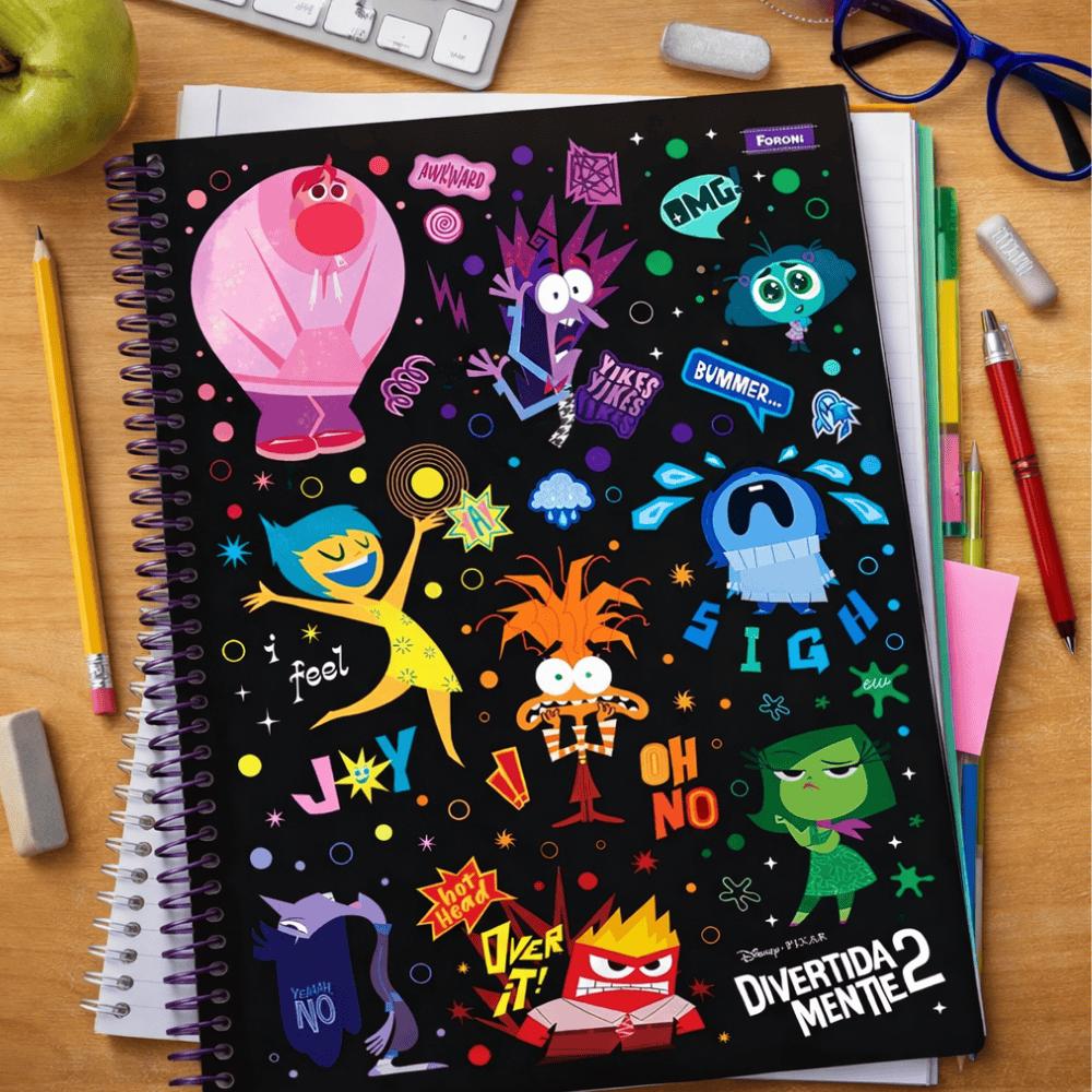 Caderno Universitário Divertidamente  Cd 160Fls 10 Matérias