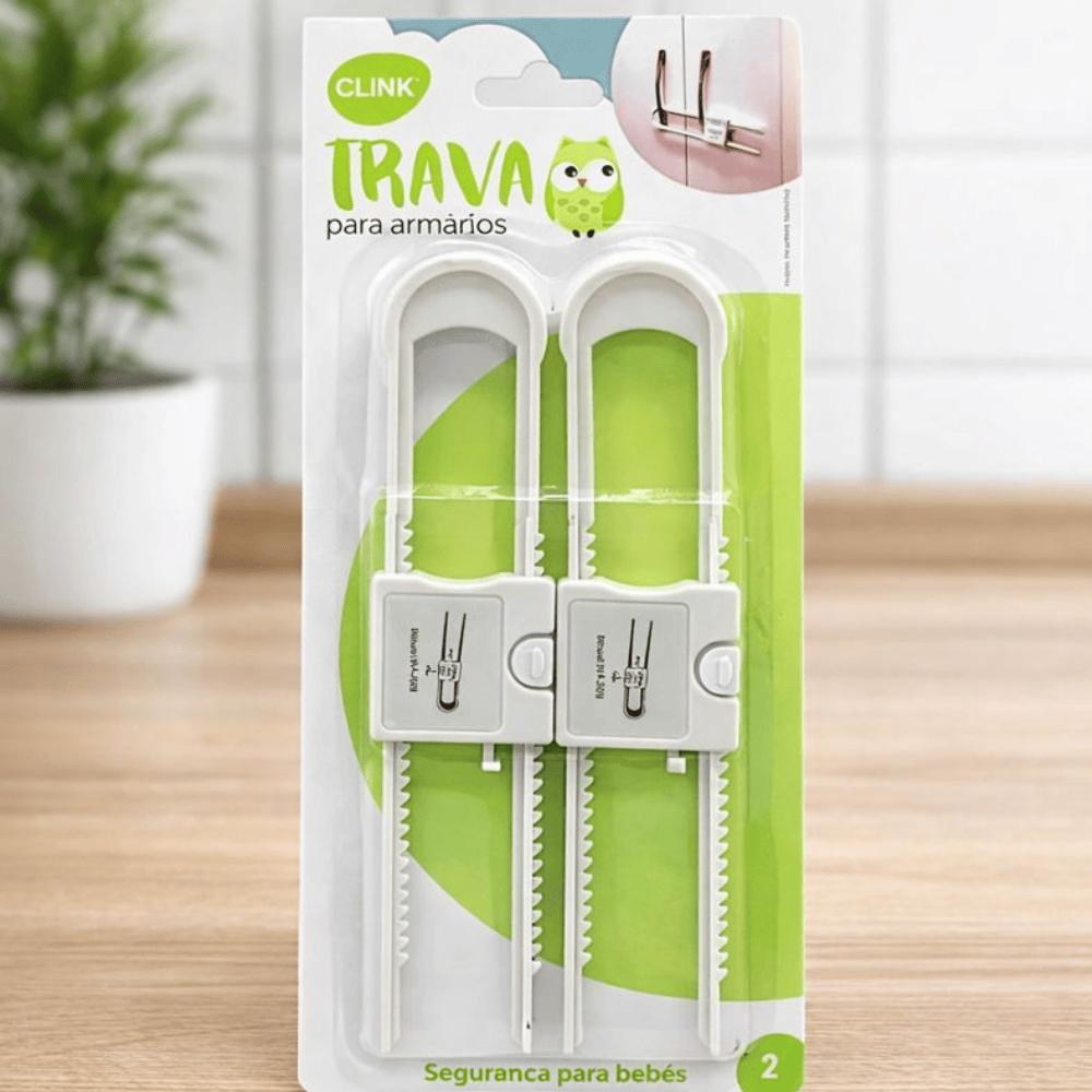 Kit 2Pcs Trava Armário Plástico