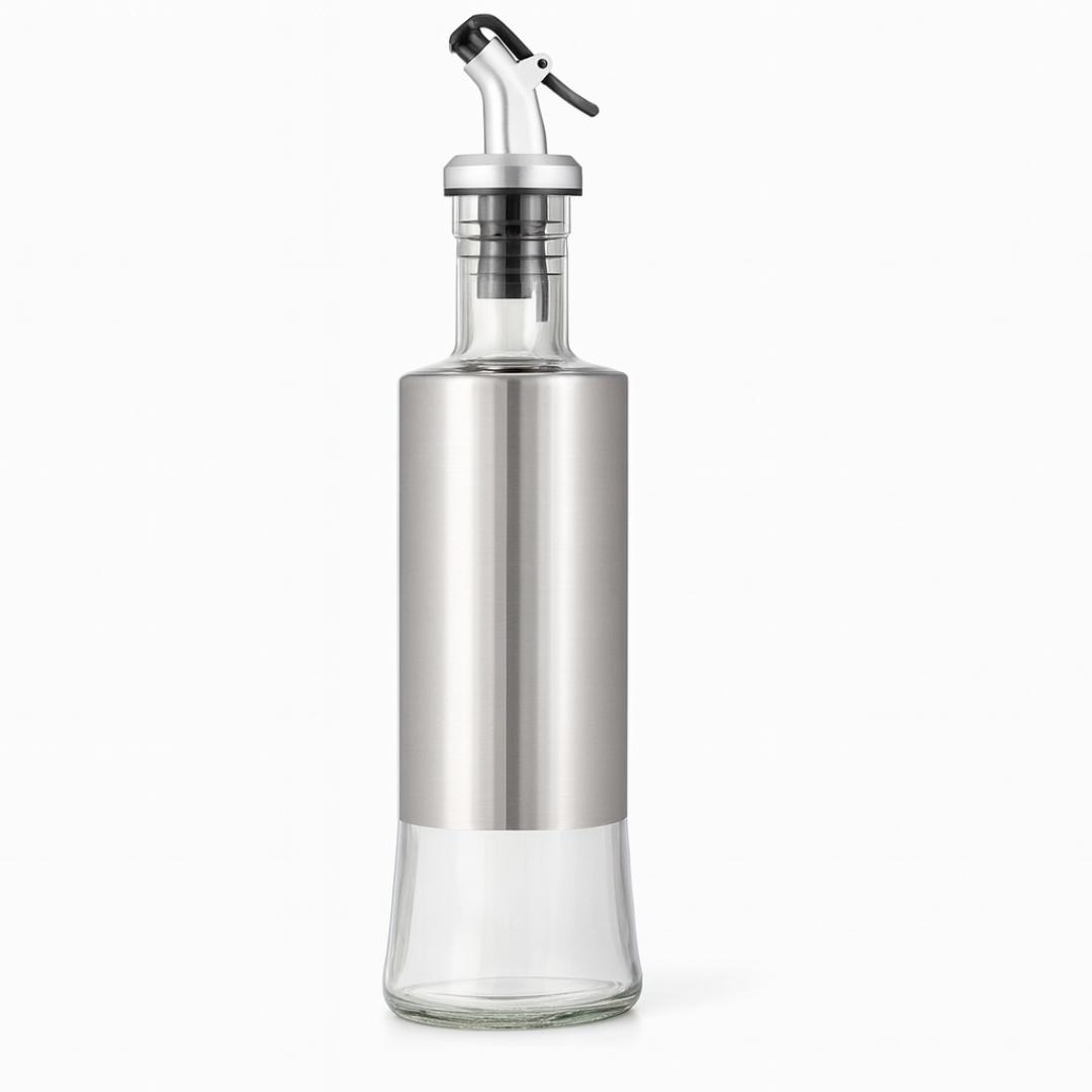Porta Azeite Em Vidro 300Ml Com Dosador Chazak