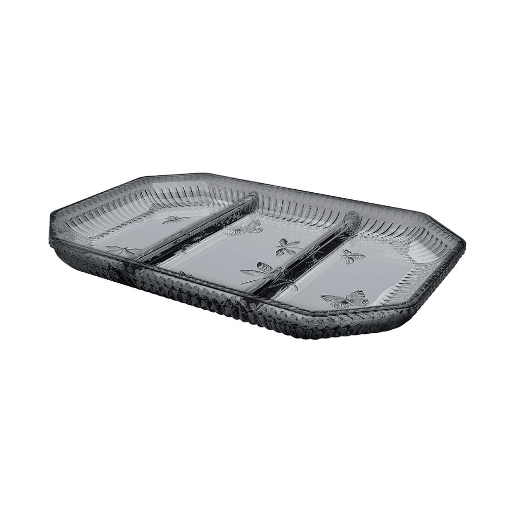 Petisqueira Com 3 Divisórias Pequenos Voadores Fumê Full Fit