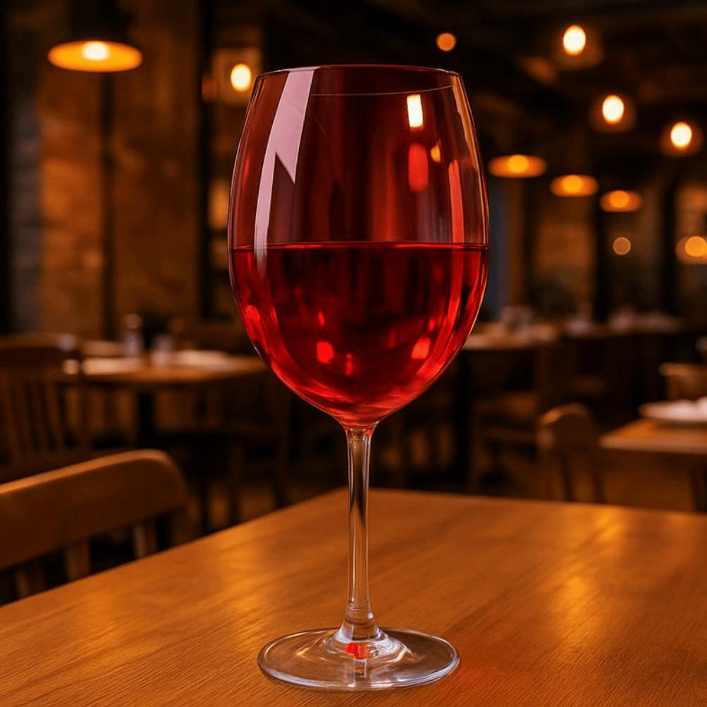 Taça P/ Água Gastro Em Cristal 580Ml Vermelha
