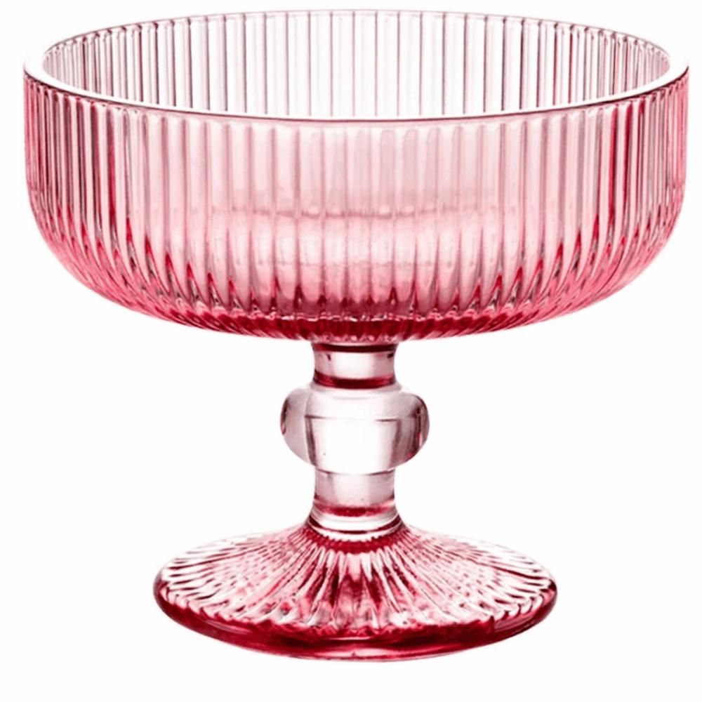Taça Sobremesa Versalhes Rosa  310Ml Kehome 88321