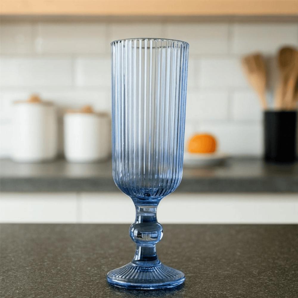 Taça Champanhe Versalhes Azul 160Ml