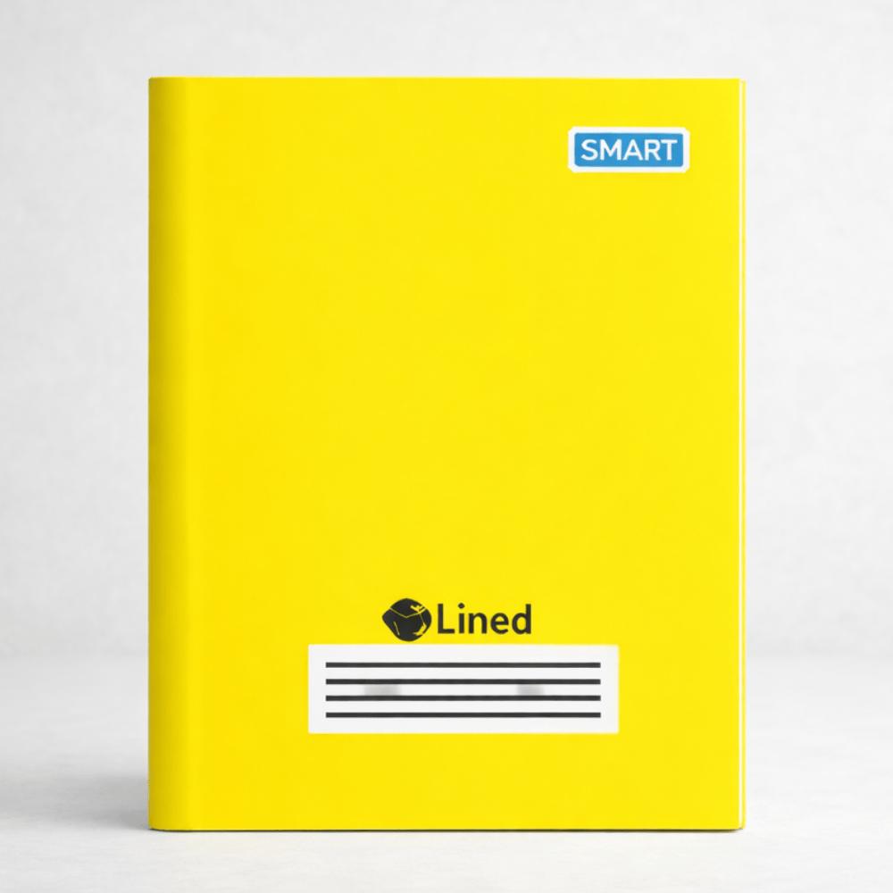 Caderno 1/4 Broch Cd Amarelo 96Fls Smart