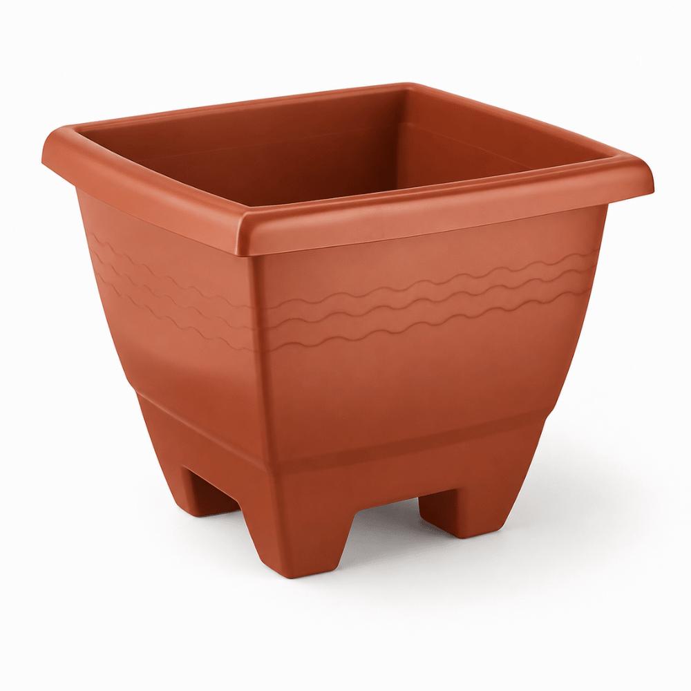 Vaso Quadrado Grande Cerâmico 14,5LT Plasnew