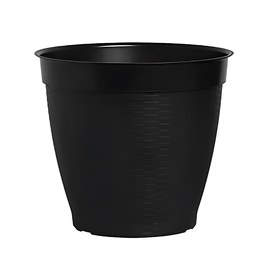 Vaso Redondo Vime Com Borda Reta Cerâmico 44L Plasnew