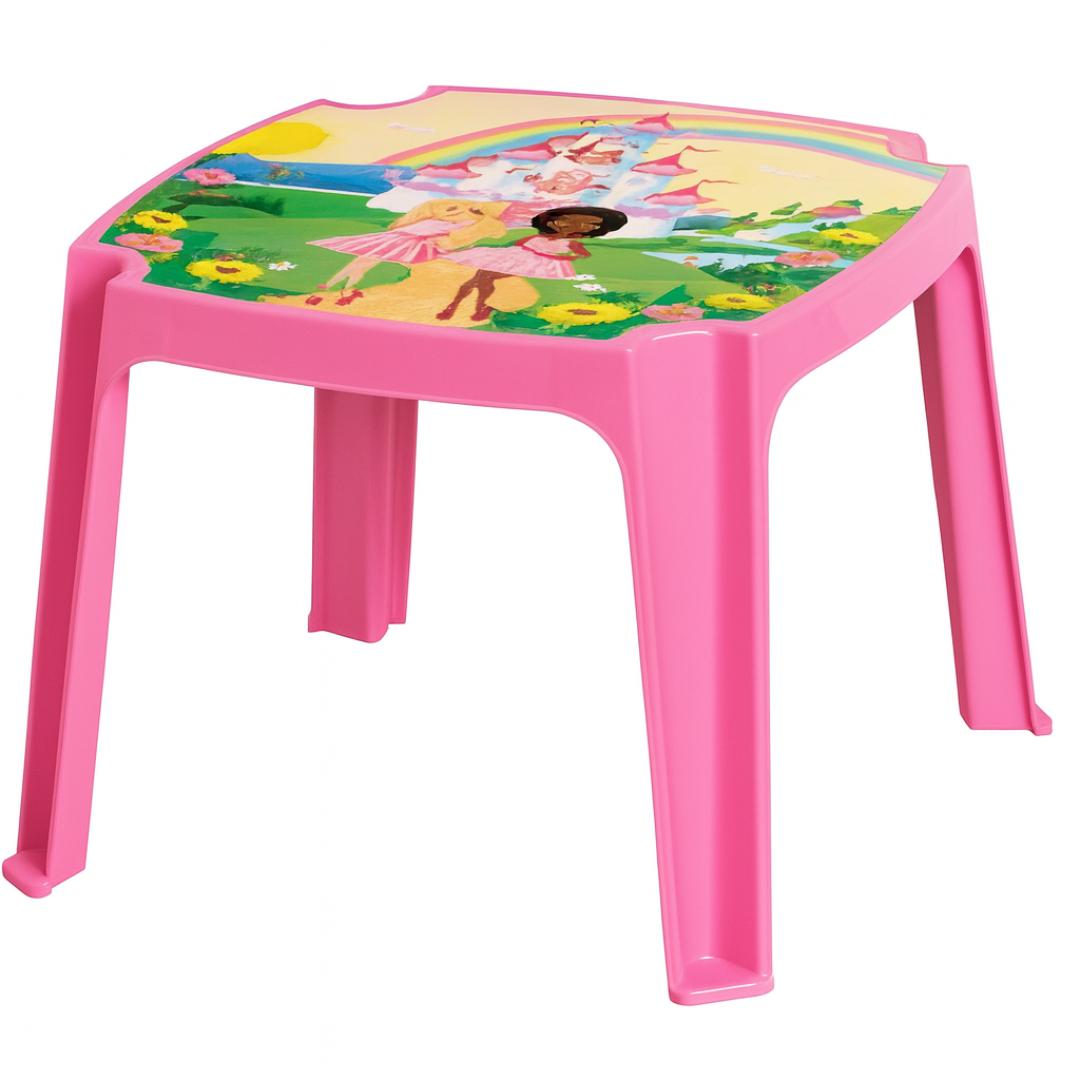 Mesa Infantil Rosa/Label Princesa Plasnew