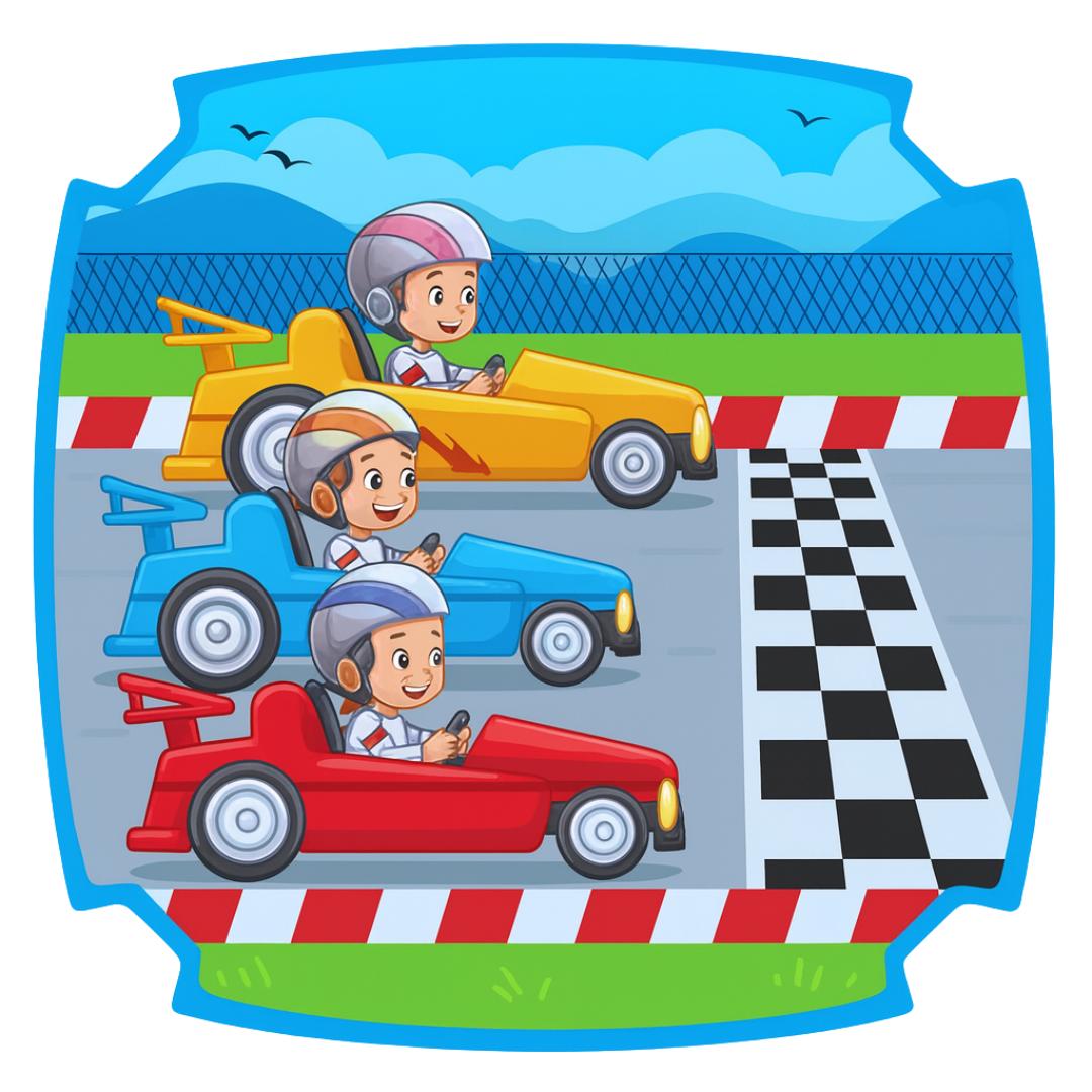 Mesa Infantil Azul/Label Carros Plasnew