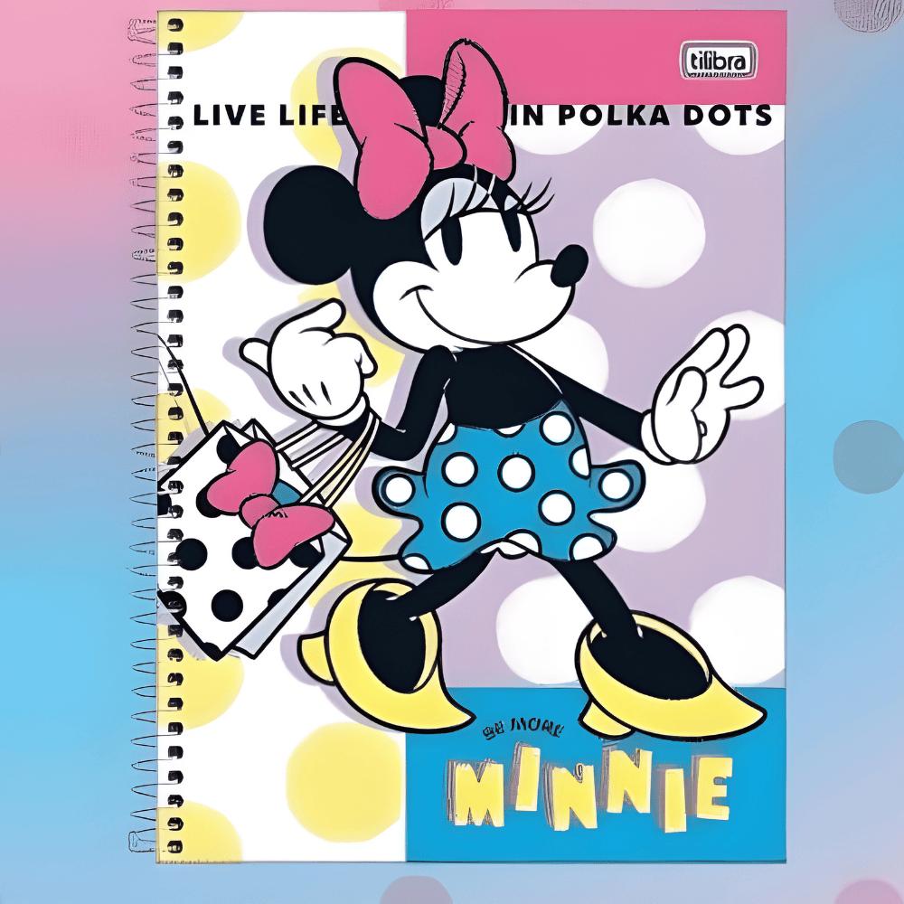 Caderno Universitário Minnie Fit Tilibra