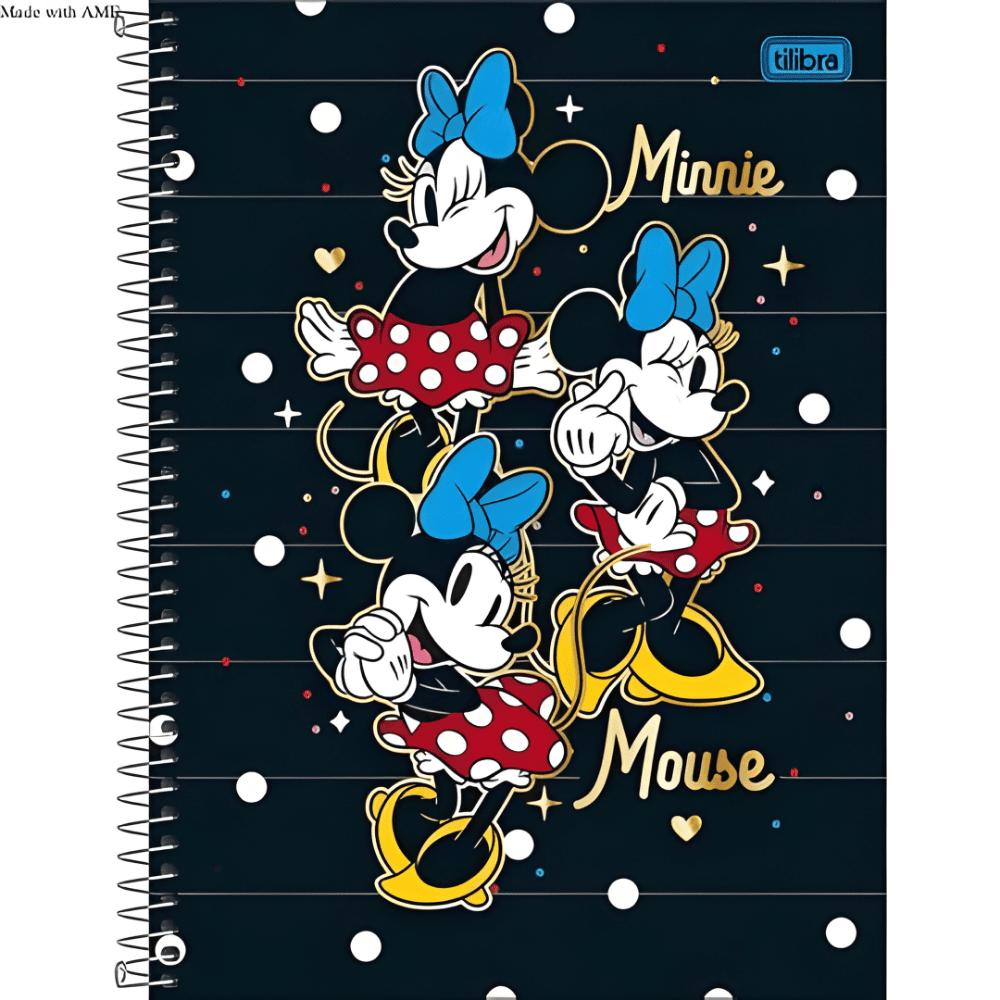 Caderno CD Universitário Minnie Fit 1 Matéria 80 Folhas Tilibra