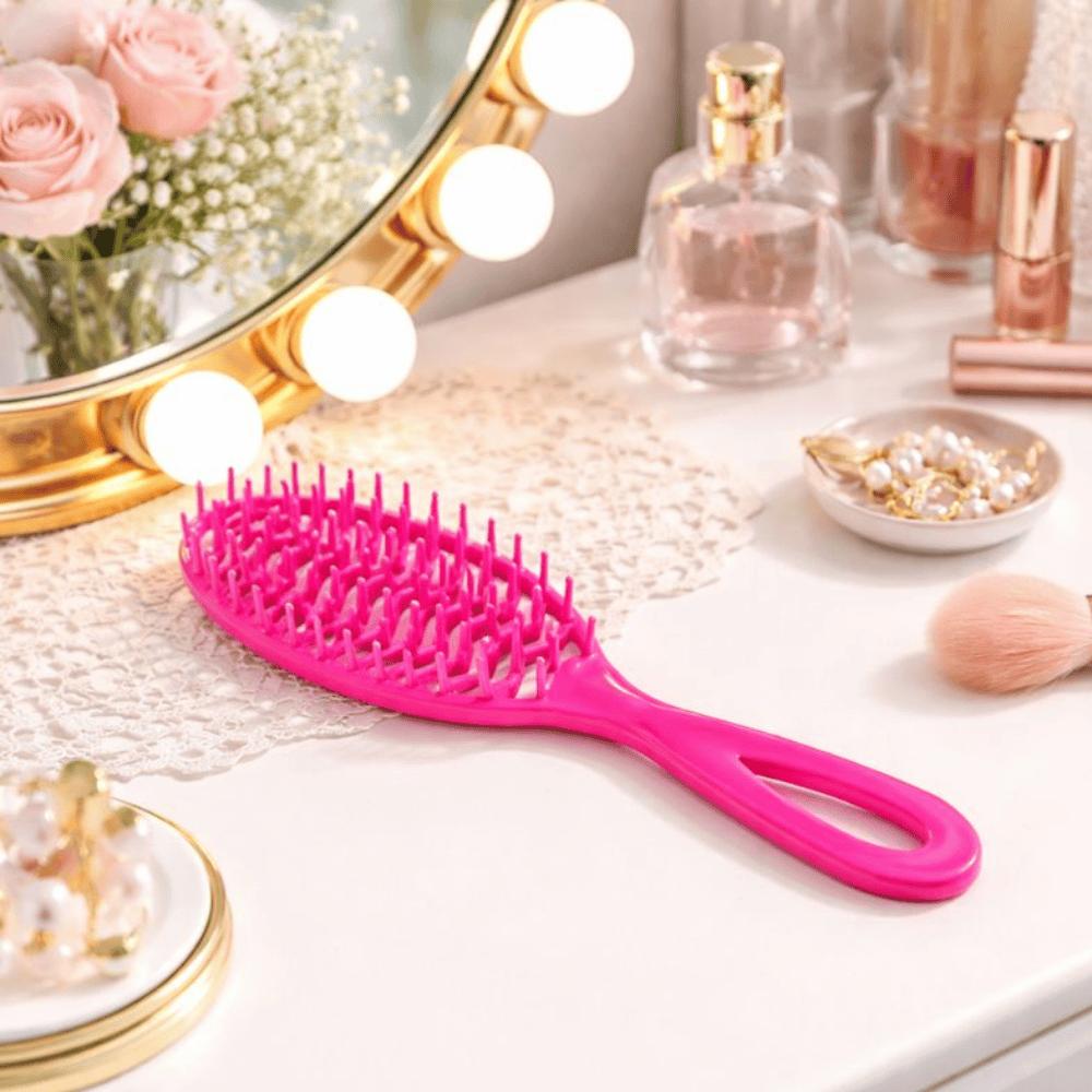 Escova De Cabelo Flexivel Oval Escobel