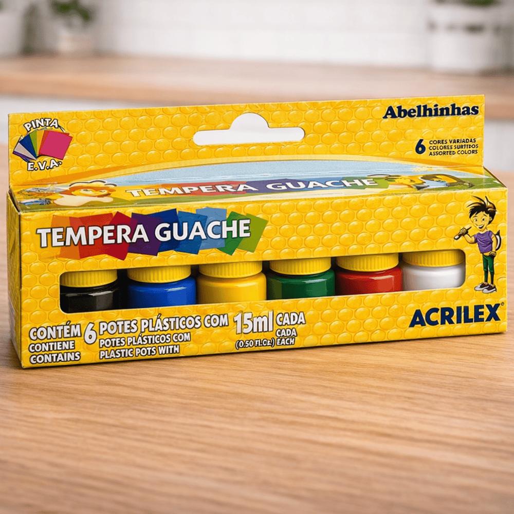 Têmpera Guache 15Ml 6 Cores Hero