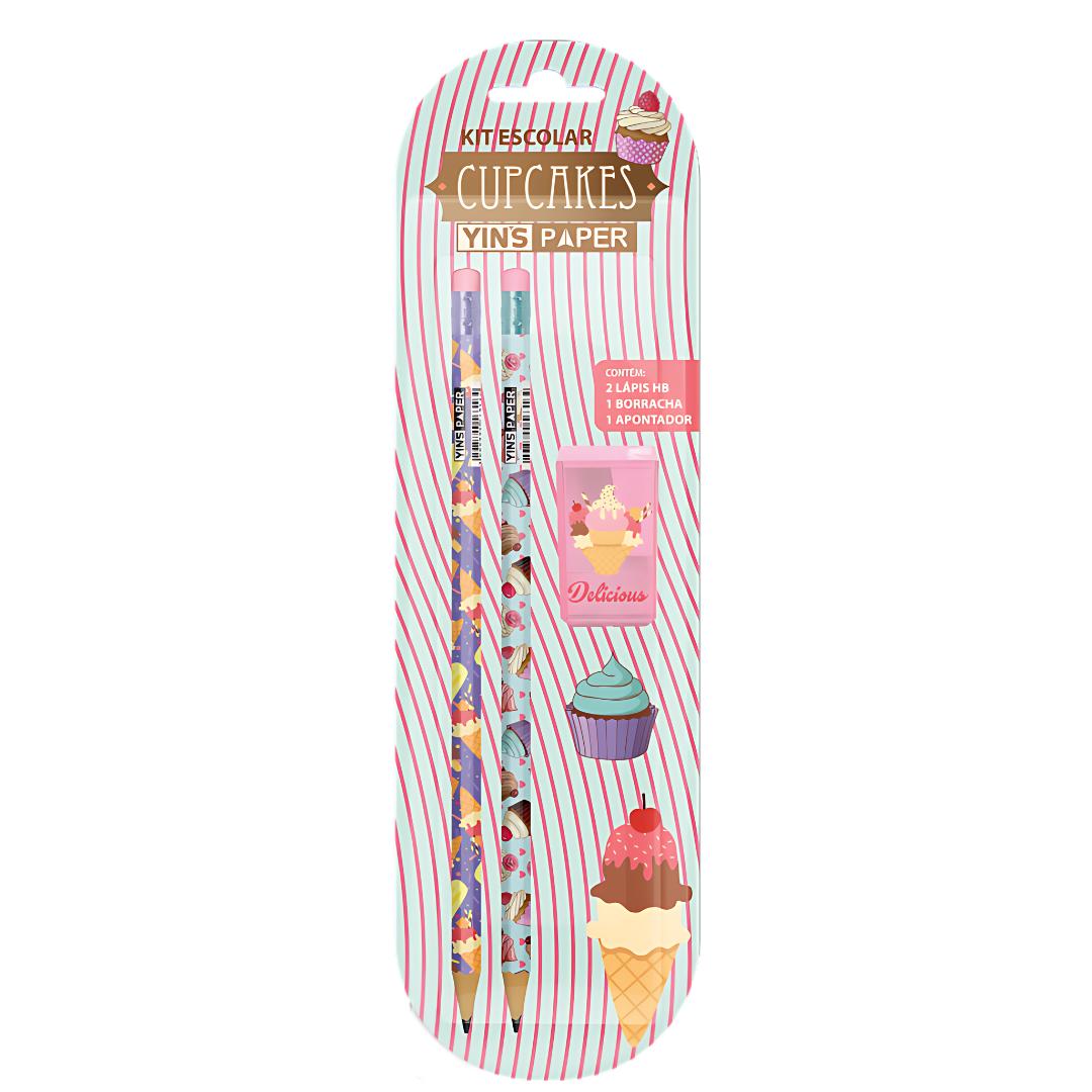 Kit 2 Lápis Hb Candy C/Apontador E Borr Yins