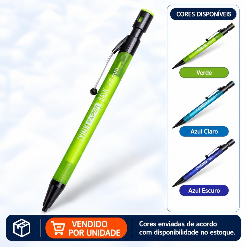 Lapiseira Basic 2,0mm com Apontador Yins