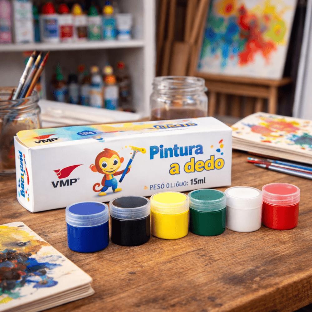 Pintura Dedo 15Ml 6 Cores