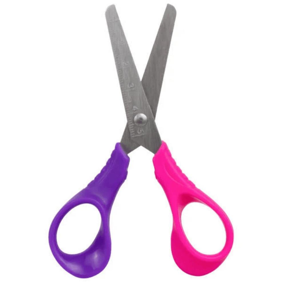Tesoura Escolar Duas Cores 12,5Cm Color Yins
