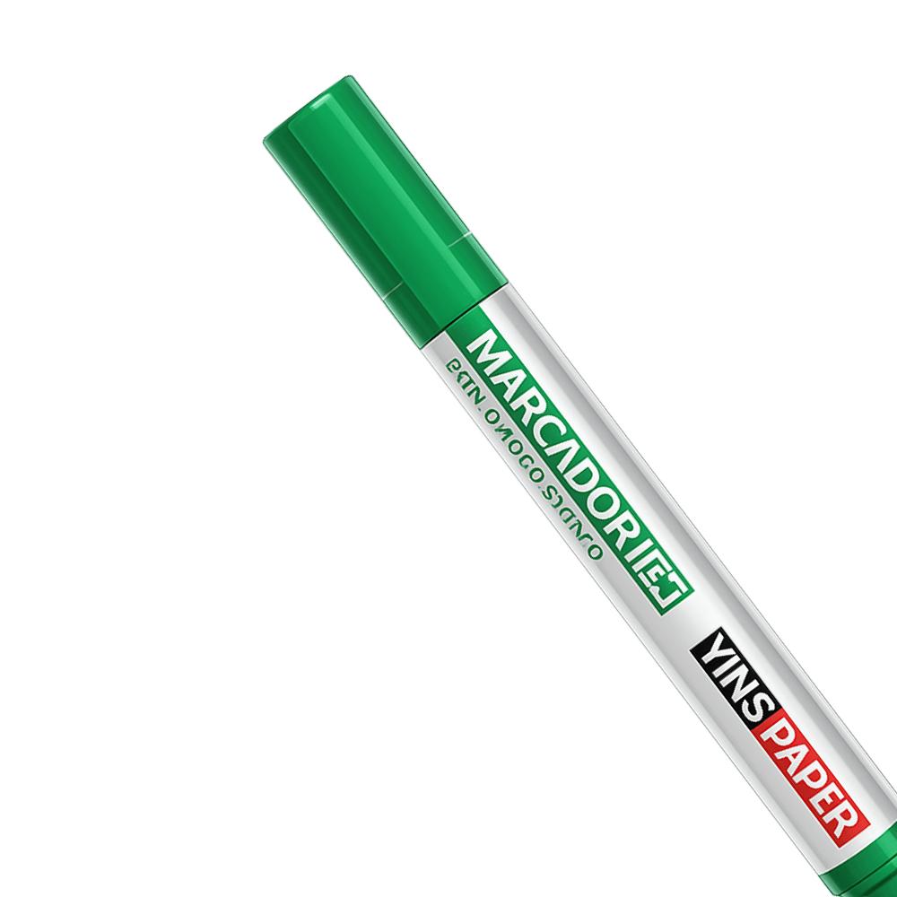 Marcador P/Qd Branco Verde Yins