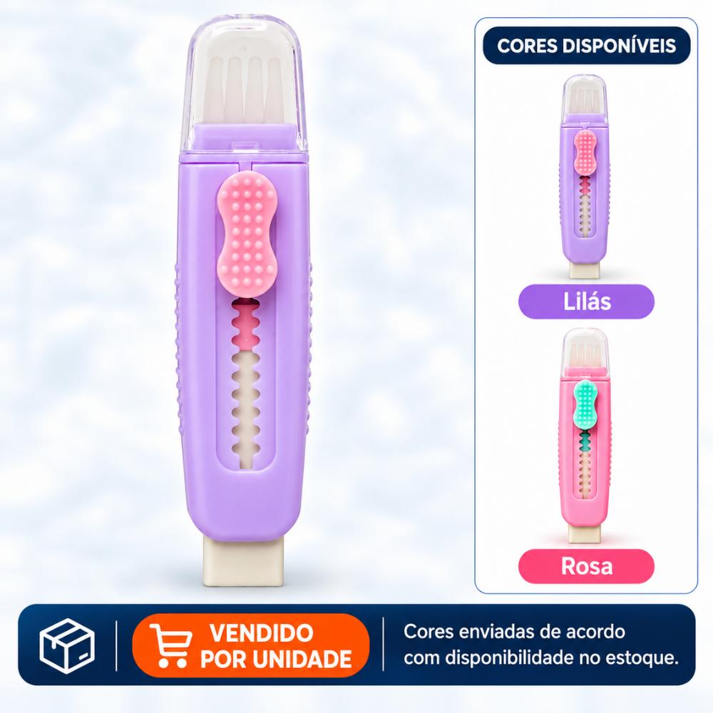 Borracha Retrátil com Escovinha Yins