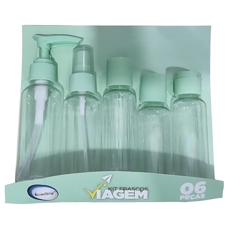 Kit De Frascos P/Viagem C/6Pcs Interponte