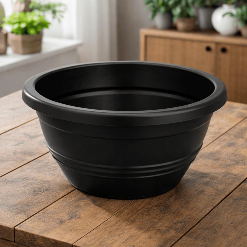 Vaso Redondo Cuia Preto 3 Litros Ercaplast