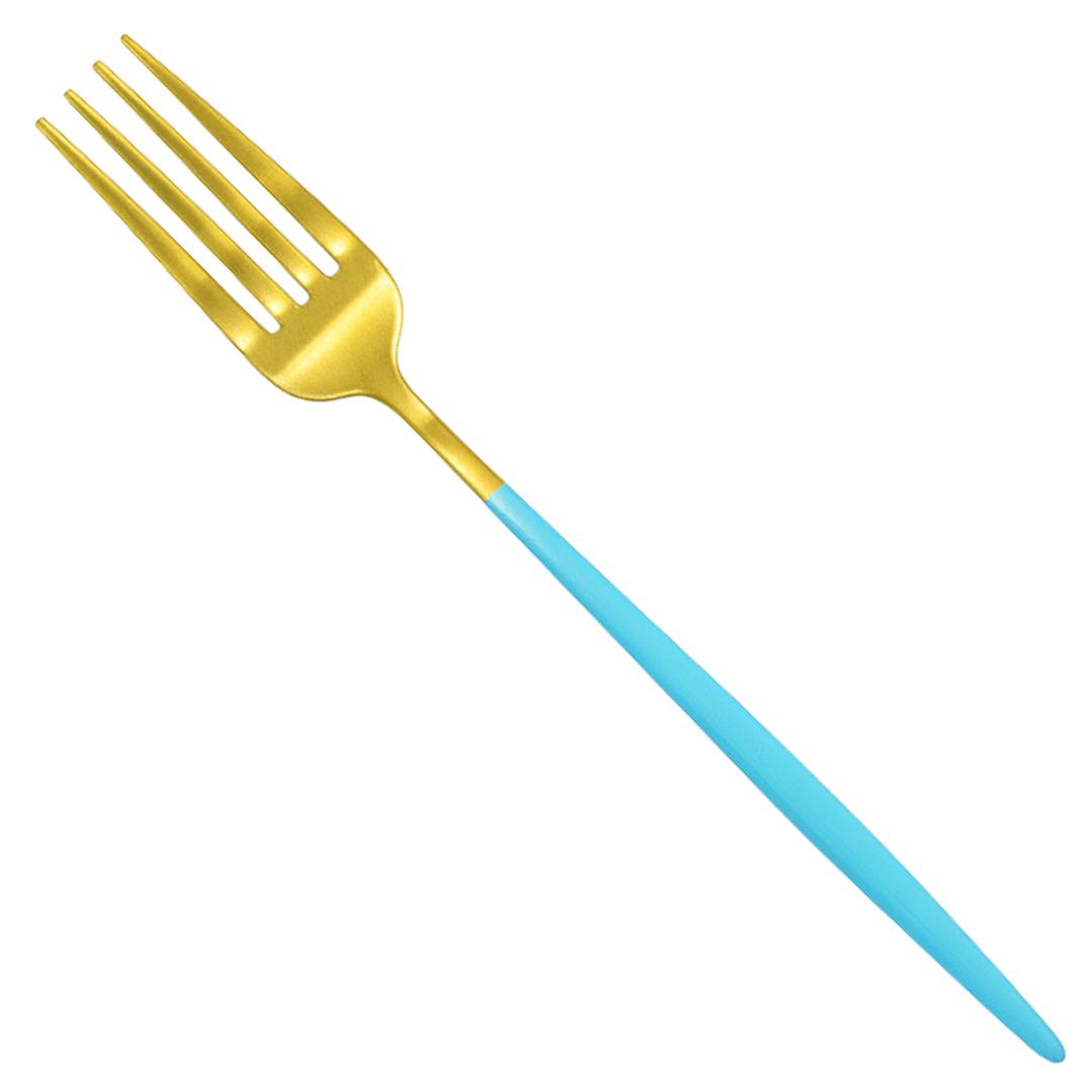 Garfo De Mesa Tiffy Dourado Inox Chazak