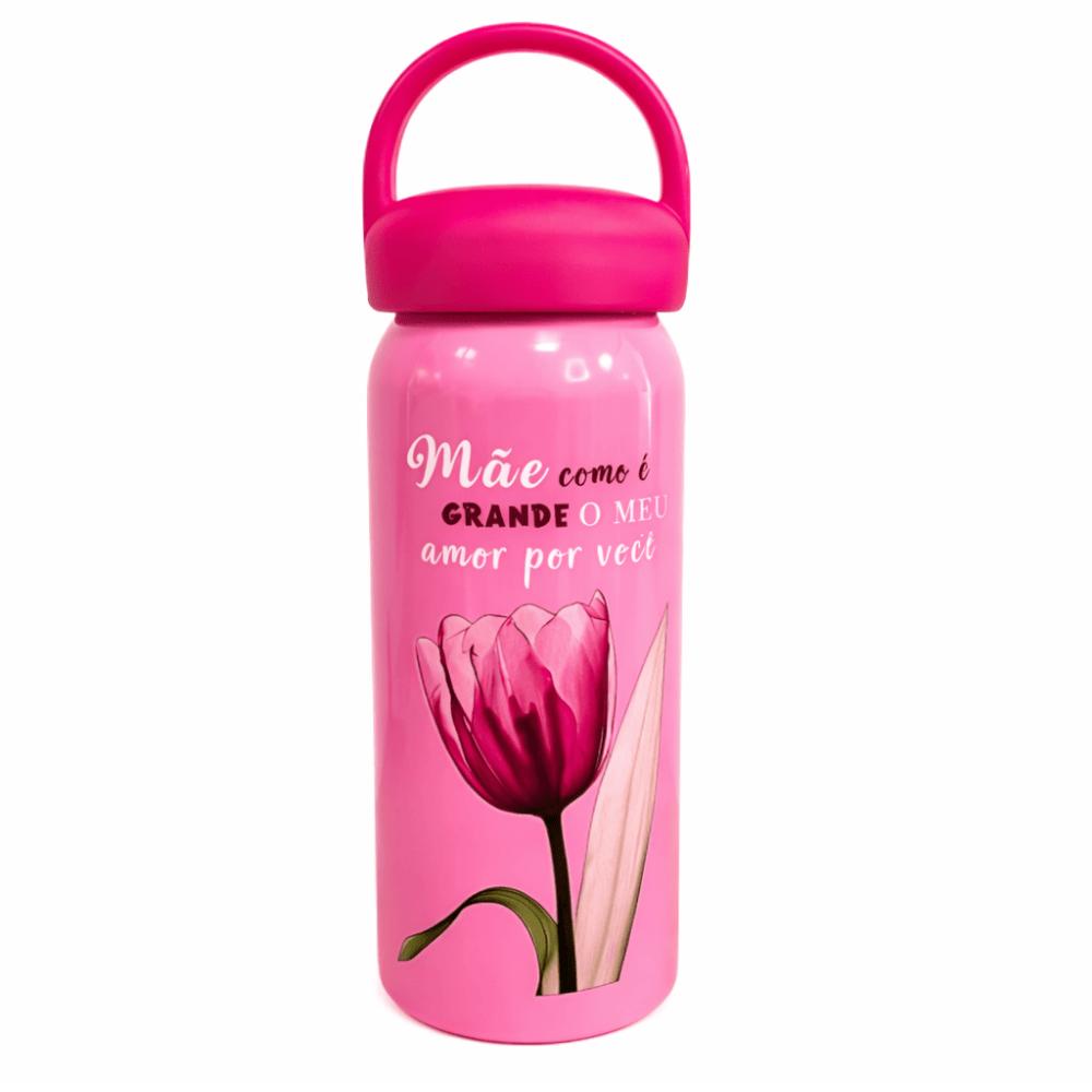 Garrafa de Alumínio 600ml Mãe Interponte