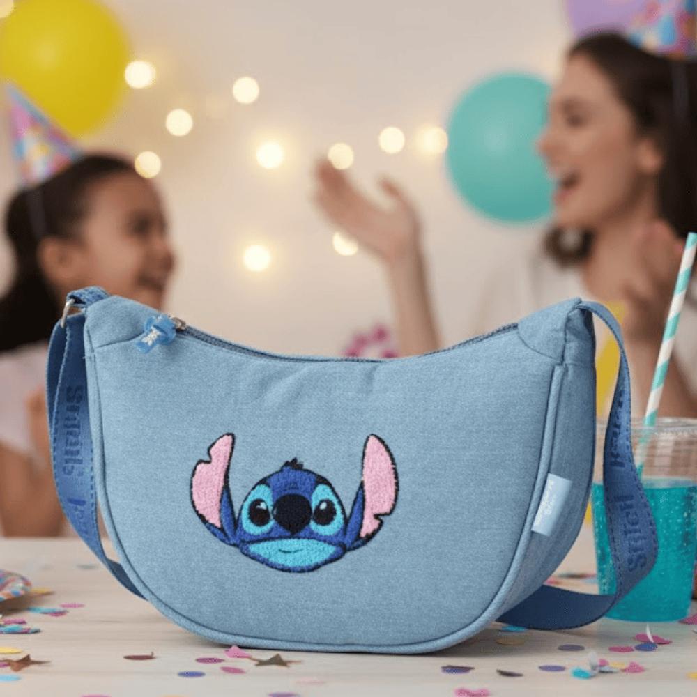 Bolsa Sintética Stitch Azul