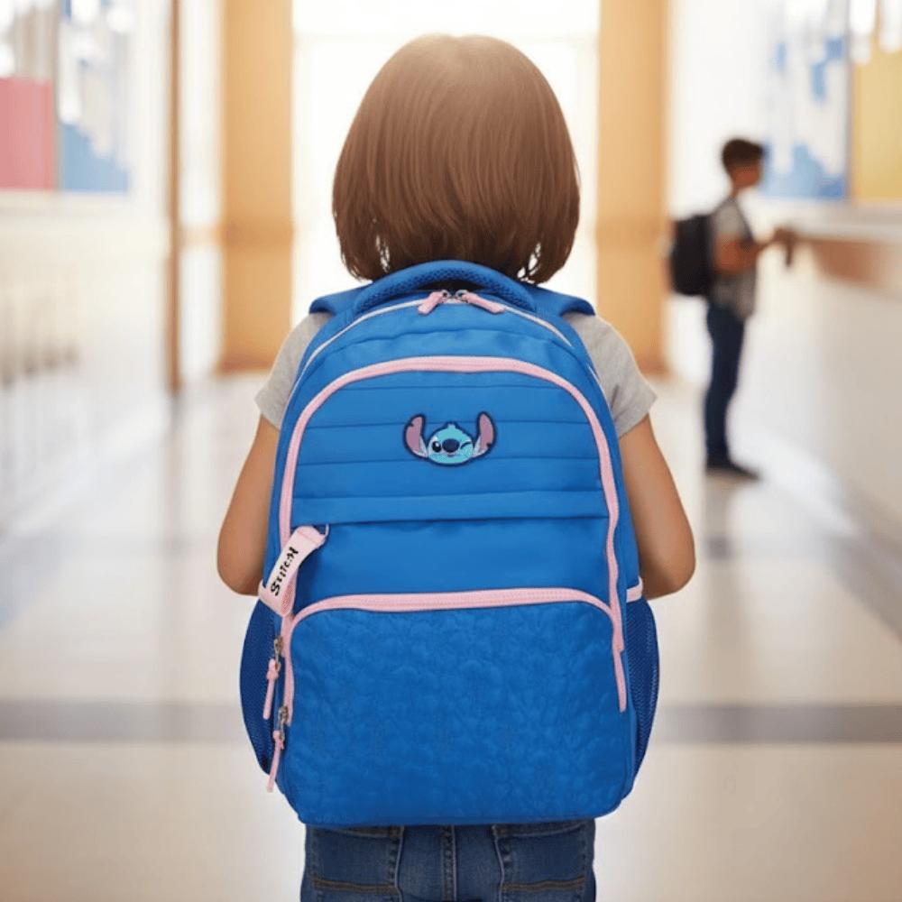 Mochila Laptop Stitch Azul