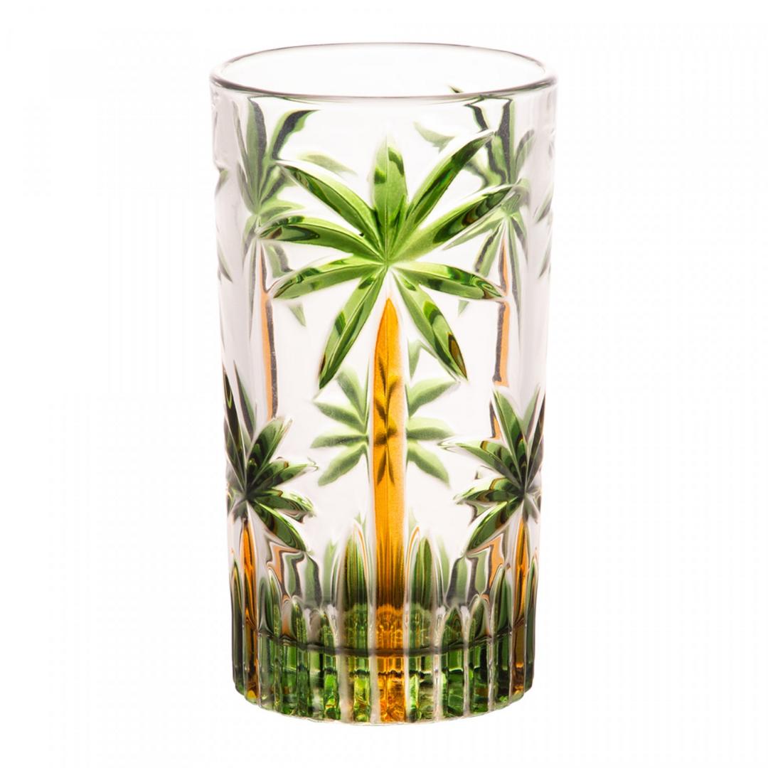 Copo Alto Palm Tree Handpaint 360Ml Coliseu